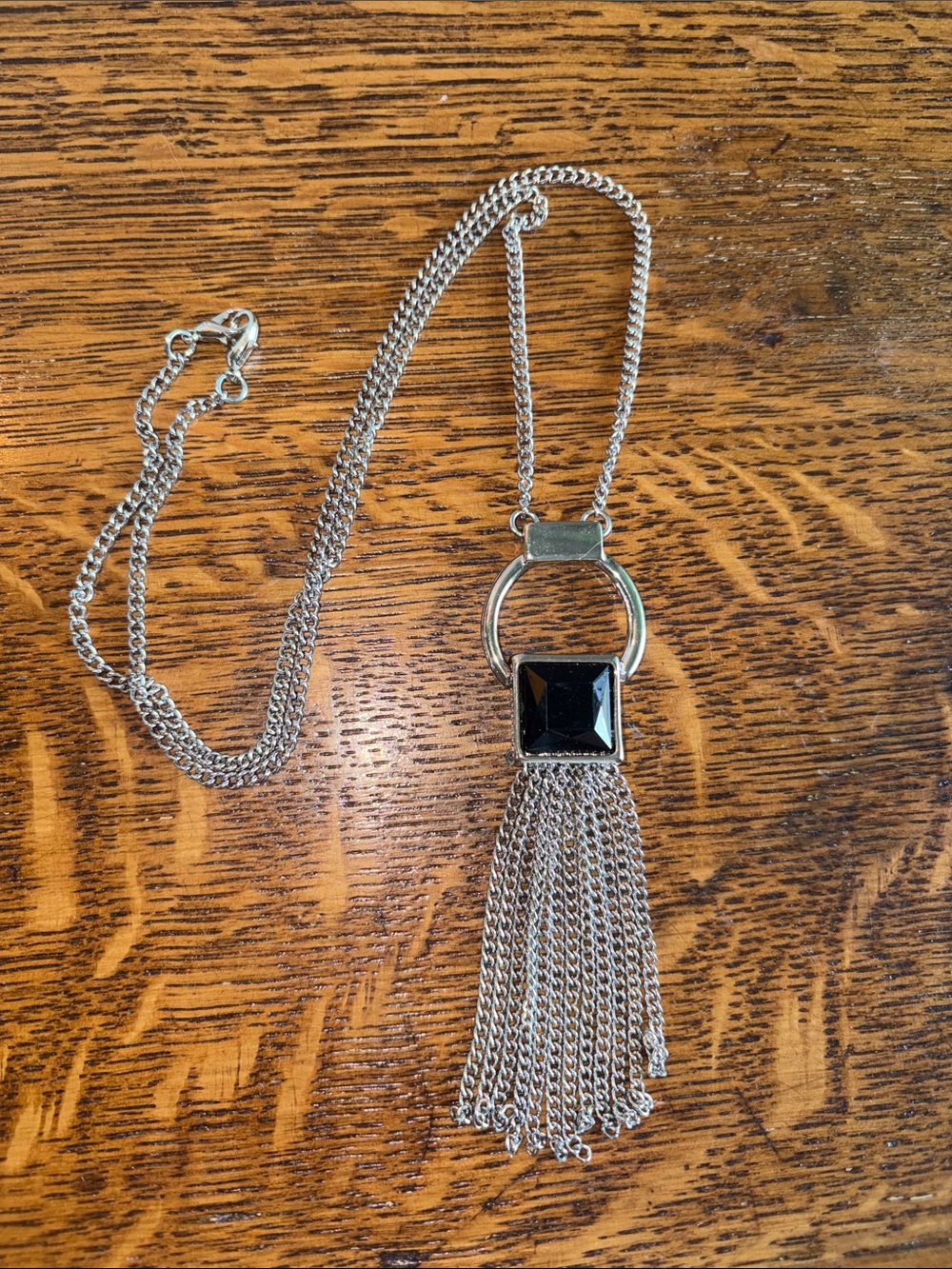 Silver & Black Necklace